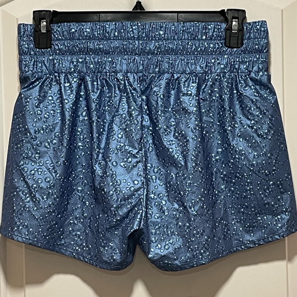 🫧 Zyia Womens Large Athletic Running Blued Steel Bubbles Hi-Rise Bomber Short - Picture 8 of 12